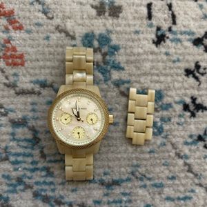 Michael Kors tortoise shell watch